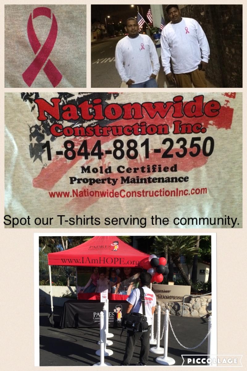 Nationwide Construction crew supporting local first responders