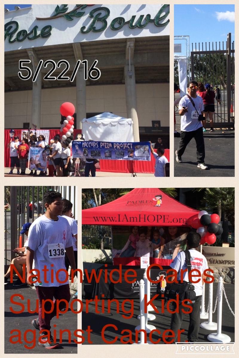 Nationwide Construction crew at the 5K for parents against cancer, Rose Bowl, Pasadena CA